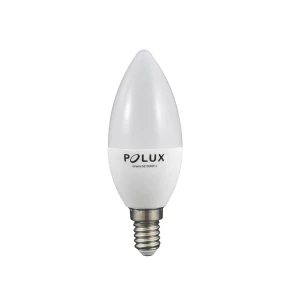 LED 6,5W C37 E14 SMDDW 560lm 4000K pc+alum POLUX 312129 ( 1 szt. dostępna od ręki. Wysyłka 24 h. )