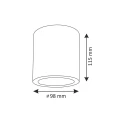 Oprawa natynkowa metalowa okrągła JUPITER 10 MD-3011 szary śr. 9,8cm Polux 312419  5901508312419 lampynox noxbox www.lampynox.pl 3.jpg