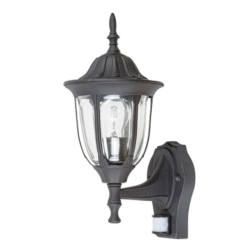 Kinkiet zewnętrzny Milano Czarny mat IP43 z czujnikiem ruchu i zmierzchu E27 Rabalux 7837  599825037837 lampynox noxbox www.lampynox.pl 1.jpg