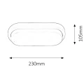 Plafon zewnętrzny owalny Loki LED 15W IP54 4000K Rabalux 2496  5998250324968 lampynox noxbox www.lampynox.pl 3.jpg