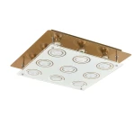 Naomi Kwadrat Brąz 9xGU10 Lampa sufitowa Rabalux 2254