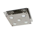 Naomi Kwadrat Przydymiony Chrom 5xGU10 Lampa sufitowa Rabalux 2642