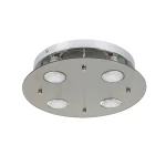 Naomi Okrągła Przydymiony Chrom 4xGU10 Lampa sufitowa Rabalux 2644