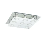 Naomi Kwadrat Chrom 9xGU10 Lampa sufitowa Rabalux 2517