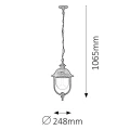 Lampa wisząca zewnętrzna New York IP44 E27 Rabalux 8699  5998250386997 lampynox noxbox www.lampynox.pl 5.jpg