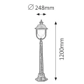 Lampa zewnętrzna stojąca New York Wys. 120cm.  IP44 E27 Rabalux 8700  5998250387000 lampynox noxbox www.lampynox.pl 2.jpg