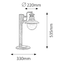 Lampa stojąca zewnętrzna Odessa wys. 53,5cm IP44 E27 Rabalux 8165  5998250381657 lampynox noxbox www.lampynox.pl 4.jpg
