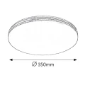 Lampa sufitowa Oscar LED 18W Biały - Orzech włoski śr. 35cm 4000K Rabalux 2763  5998250327631 lampynox noxbox www.lampynox.pl 3.jpg