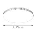 Lampa sufitowa Oscar LED 18W Biały - Chrom śr. 35cm 4000K Rabalux 2783  5998250327839 lampynox noxbox www.lampynox.pl 2.jpg