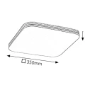 Lampa sufitowa Oscar LED 18W Biały - Orzech włoski szer. 35cm 3000K Rabalux 3346  5998250333465 lampynox noxbox www.lampynox.pl 4.jpg