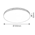 Lampa sufitowa Oscar LED 18W Biały - Chrom śr. 35cm 3000K Rabalux 3347  5998250333472 lampynox noxbox www.lampynox.pl 5.jpg