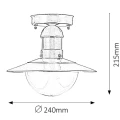 Lampa zewnętrzna sufitowa Oslo Stalowa IP44 E27 Rabalux 8763  5998250387635 lampynox noxbox www.lampynox.pl 3.jpg