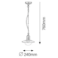 Lampa zewnętrzna wisząca Oslo Stalowa IP44 E27 Rabalux 8764  5998250387642 lampynox noxbox www.lampynox.pl 3.jpg