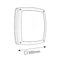 Plafon  Kinkiet zewnętrzny Saba Srebrna IP54 2xE27 szer. 30cm Rabalux 8188  5998250381886 lampynox noxbox www.lampynox.pl 3.jpg