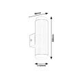 Kinkiet zewnętrzny Catania Satynowy chrom LED 2x4W 4000K IP44 Rabalux 8938  5998250389394 lampynox noxbox www.lampynox.pl 4.jpg