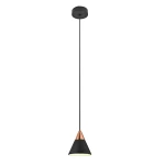 CONO Czarny | Różowe złoto 7W 3000K CRI > 90 Lampa wisząca OXYLED 456542