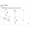 Lampa wisząca CONO Czarny  Różowe złoto 7W 3000K CRI  90 OXYLED 456542  5902701456542 lampynox noxbox www.lampynox.pl 5.jpg