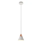 CONO Biały | Różowe złoto 7W 3000K CRI > 90 Lampa wisząca OXYLED 456566