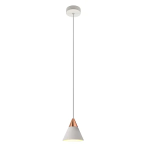 CONO Biały | Różowe złoto 7W 3000K CRI > 90 Lampa wisząca OXYLED 456566