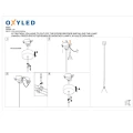 Lampa wisząca ENZA Biała LED 7W 3000K CRI  90 OXYLED 456610  5902701456610 lampynox noxbox www.lampynox.pl 5.jpg