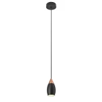 ETRO Czarny | Różowe złoto 7W 3000K CRI > 90 Lampa wisząca OXYLED 456511