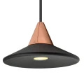 Lampa wisząca TINO Czarna + różowe złoto LED 7W 3000K OXYLED 456481  5902701456481 lampynox noxbox www.lampynox.pl 2.jpg