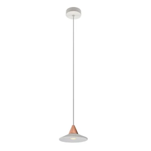 TINO Biała + różowe złoto LED 7W 3000K Lampa wisząca OXYLED 456504