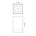 Downlight BASARO SQ Biała LED 8,9W IP65 3000K CRI90 OXYLED 456887  5902701456887 lampynox noxbox www.lampynox.pl 3.jpg