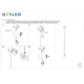 Lampa wisząca PANA Biała LED 7W 3000K CRI  90 OXYLED 456603  5902701456603 lampynox noxbox www.lampynox.pl 5.jpg