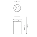 Lampa podtynkowa ruchoma LACCE MINI Biała LED 9,2W 3000K CRI90 OXYLED 455521  5902701455521 lampynox noxbox www.lampynox.pl 3.jpg