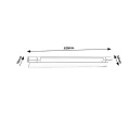 Byron LED 8W szer. 62cm. 4000K Lampa podszafkowa Rabalux 1445  5998250314457 lampynox noxbox www.lampynox.pl 5.jpg