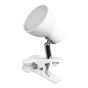 Noah biała LED 5W 3000K Lampka stołowa z klipsem Rabalux 1477