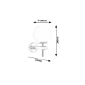 Kinkiet łazienkowy Avery Chrom LED 6W 4000K IP44 Rabalux 3998  5998250339986 lampynox noxbox www.lampynox.pl 3.jpg