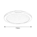 Lampa sufitowa ściemnialna Jeremy LED 24W śr. 40cm 3000K IP44 5208  5998250352084 lampynox noxbox www.lampynox.pl 5.jpg