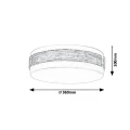 Lampa sufitowa Salma LED 18W 3000K śr. 36cm. Rabalux 5645  5998250356457 lampynox noxbox www.lampynox.pl 4.jpg