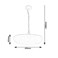 Lampa wisząca Ludmilla LED 24W 3000K Rabalux 5660  5998250356600 lampynox noxbox www.lampynox.pl 5.jpg