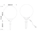Lampa dekoracyjna ogrodowa Bolo śr. 40cm E27 RL R57044001  4017807282825 lampynox noxbox www.lampynox.pl 3.jpg