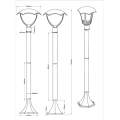 Lampa ogrodowa stojąca Gracht Antyczna rdza LED 6W wys. 101cm 3000K IP54 Trio 421960128  4017807331271 lampynox noxbox www.lampynox.pl 2.jpg