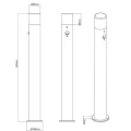 Lampa ogrodowa stojąca z czujnikiem ruchu Hoosic Antracyt IP44  wys. 80cm. E27 Trio 422260142  4017807382600 lampynox noxbox www.lampynox.pl 4.jpg