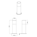 Lampa ogrodowa stojąca Hoosic Antracyt IP44  wys. 30cm. E27 Trio 524060142  4017807434354 lampynox noxbox www.lampynox.pl 3.jpg