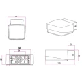 Kinkiet zewnętrzny Juba Biała LED 10W 3000K IP65 Trio 226760131  4017807384260 lampynox noxbox www.lampynox.pl 3.jpg