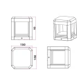 Kinkiet zewnętrzny Logone LED 11W 3000K IP65 Trio 222360142  4017807384321 lampynox noxbox www.lampynox.pl 5.jpg