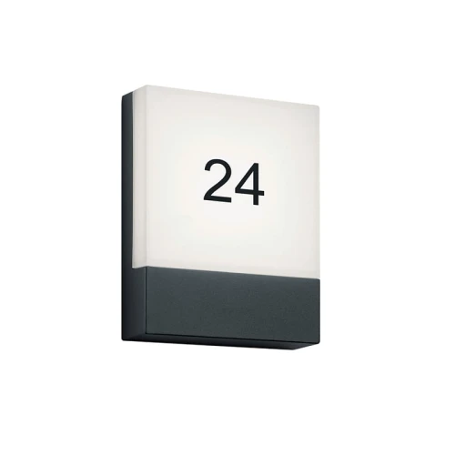 Numer domu Kinkiet zewnętrzny Pecos Antracyt LED Trio 227760142  4017807303537 lampynox noxbox www.lampynox.pl 1.jpg