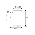 Kinkiet zewnętrzny Quito LED 2x5,5W Wys. 14cm 3000K RL R28311131  4017807297140 lampynox noxbox www.lampynox.pl 3.jpg