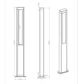 Lampa ogrodowa stojąca Rhine LED 2x5,5W Wys. 1m 3000K Trio 421660242  4017807291551 lampynox noxbox www.lampynox.pl 4.jpg