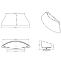 Kinkiet zewnętrzny Sacramento Antracyt LED 5,5W 2W 3000K Trio 227860242  4017807298611 3.jpg