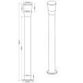 Lampa stojąca ogrodowa Shannon LED 7W Wys. 1m. 3000K IP54 Trio 422060142  4017807337648 lampynox noxbox www.lampynox.pl 3.jpg