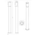 Lampa ogrodowa stojąca Ticino LED 5,5W wys. 1m. 3000K IP54 Trio 421260142  4017807281507 lampynox noxbox www.lampynox.pl 4.jpg
