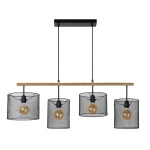BASKETT Czarna 4xE27 Lampa wisząca Lucide 45459/04/30