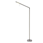 BERGAMO Satynowy chrom LED ściemnialna 6W 3000K Lampa podłogowa stojąca Lucide 12719/06/12